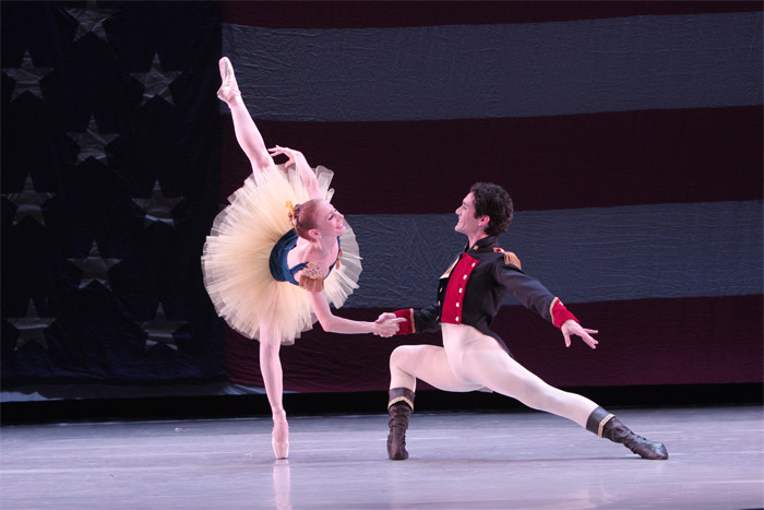 Bonnie Pickard and Michael Cook in Stars and Stripes.