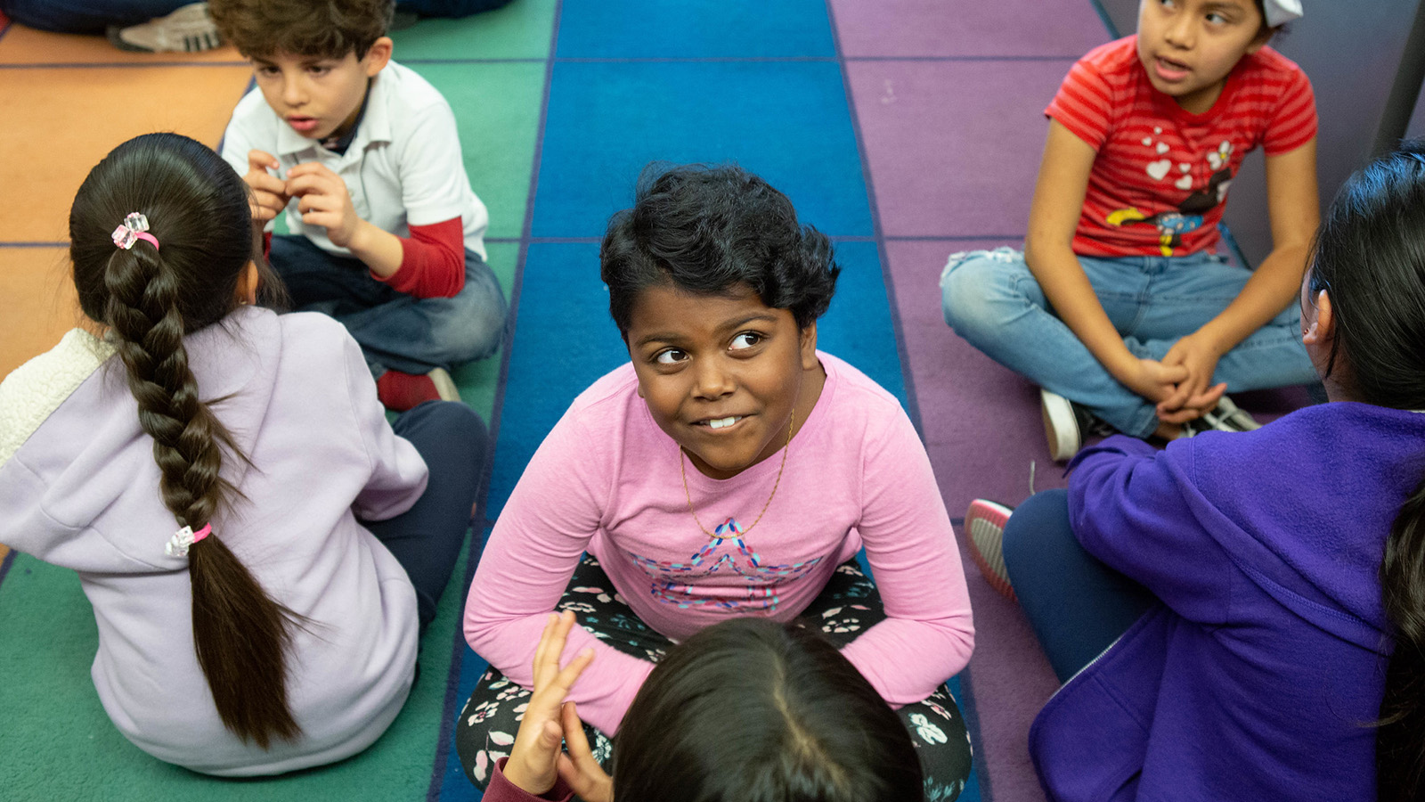 Children Sitting In Pairs Talking To Each Other.jpg