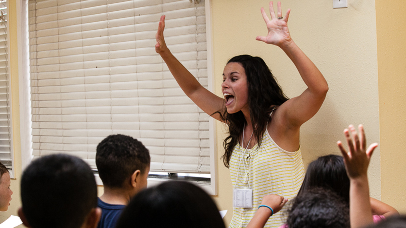 Teacher With Hand Raised at Music Camp.jpg