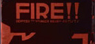 A black-and-red image of the cover of Fire!! Magazine, which includes the magazine&rsquo;s title in an all-capitalization treatment.