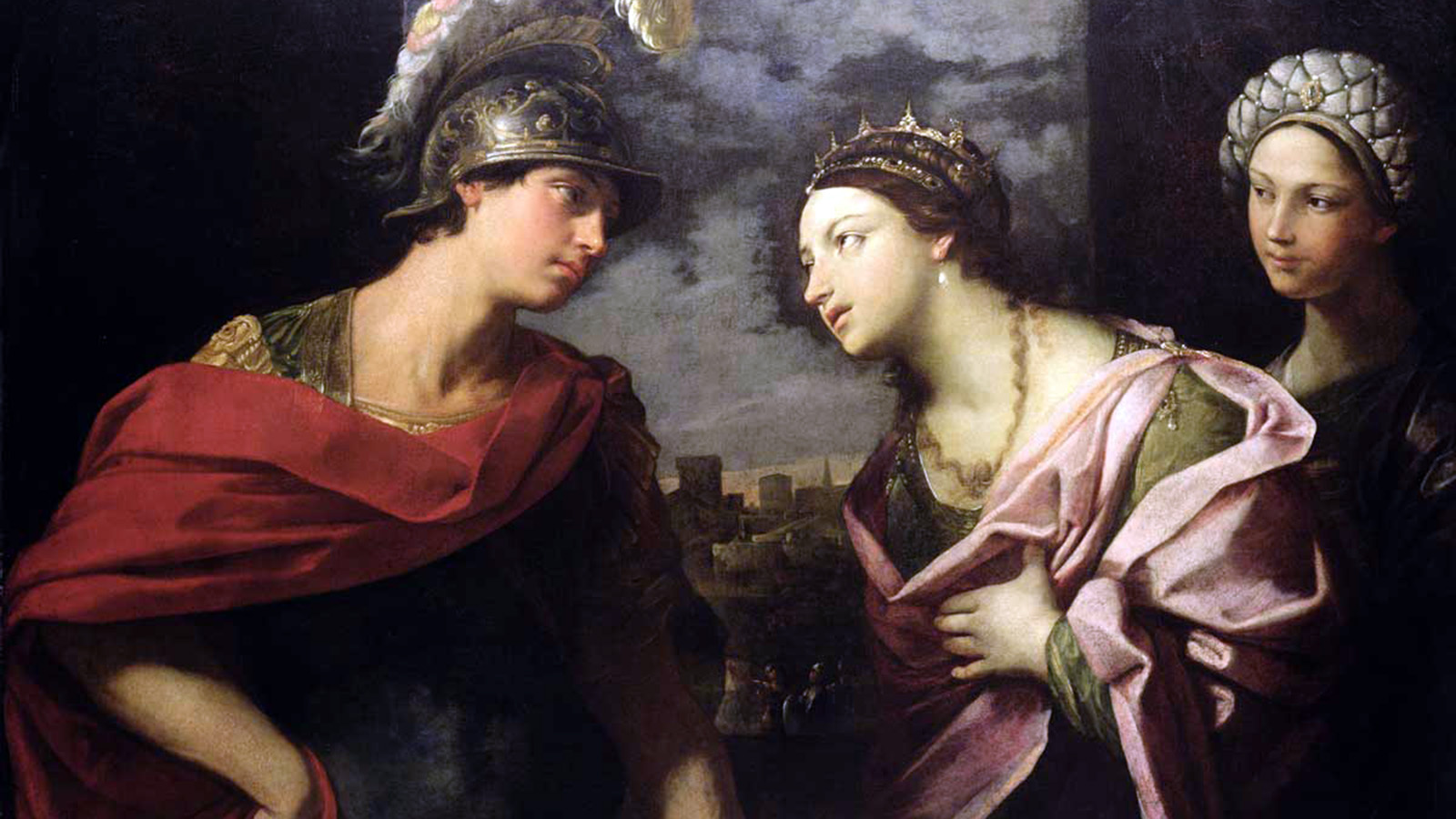 Aeneas Takes Leave of Dido, painted by Guido Reni.