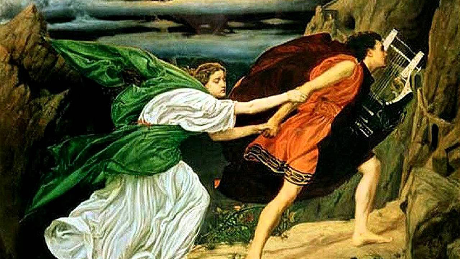 Orpheus and Eurydice, painted by Edward John Poynter.