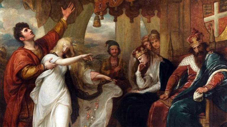 Benjamin West (1738-1820), Hamlet: Act IV, Scene V (Ophelia and Laertes), 1792