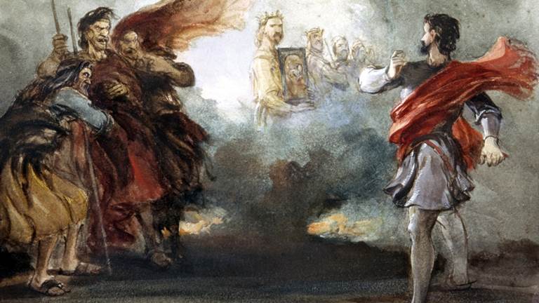 Joseph Mallord William Turner (1775-1851), Macbeth meets the Three Witches. Oil On Canvas