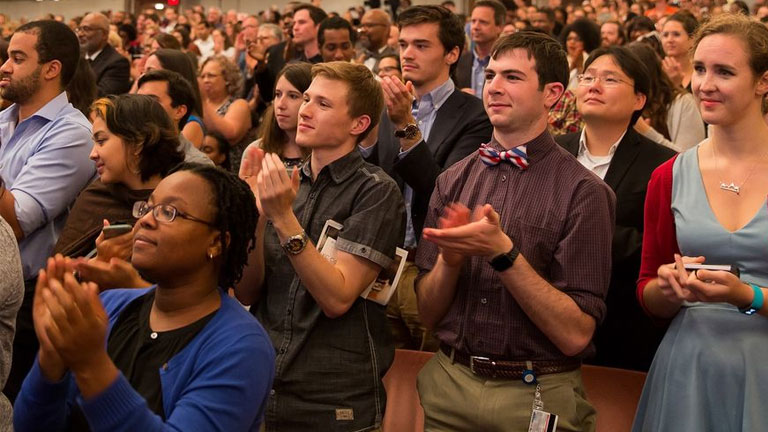 MyTix members applauding at a Kennedy Center show