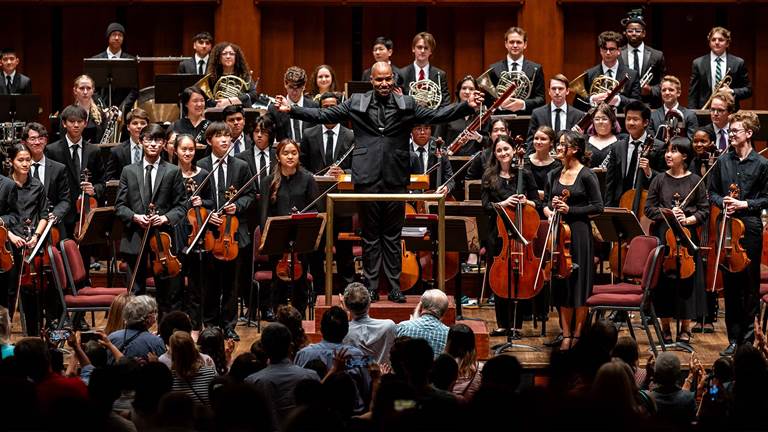 Digital Program cover showing the National Symphony Orchestra on stage