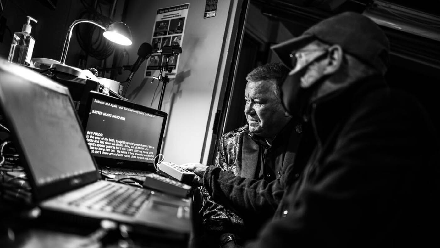 William Shatner backstage at the Kennedy Center