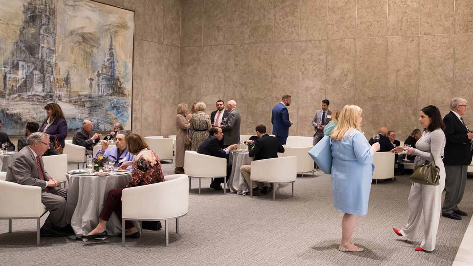 Circles Members enjoying the Opera House Circles Lounge.