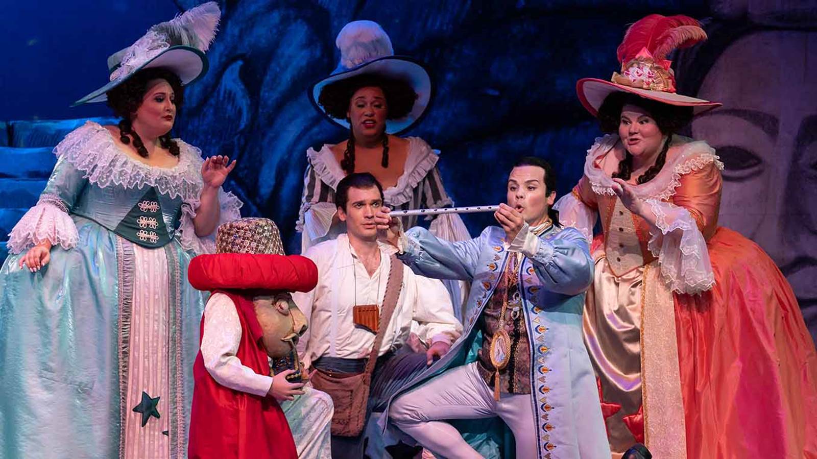 A scene from a WNO production of The Magic Flute.