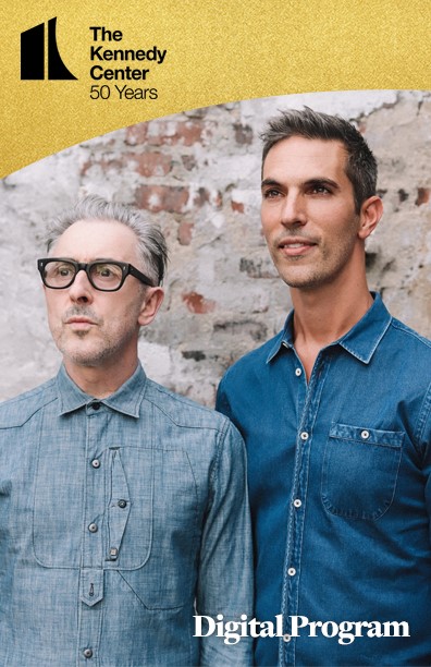 Digital Program cover with Alan Cumming and Ari Shapiro