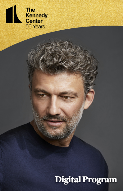 Digital Program for Jonas Kaufmann (German tenor in a navy sweater)