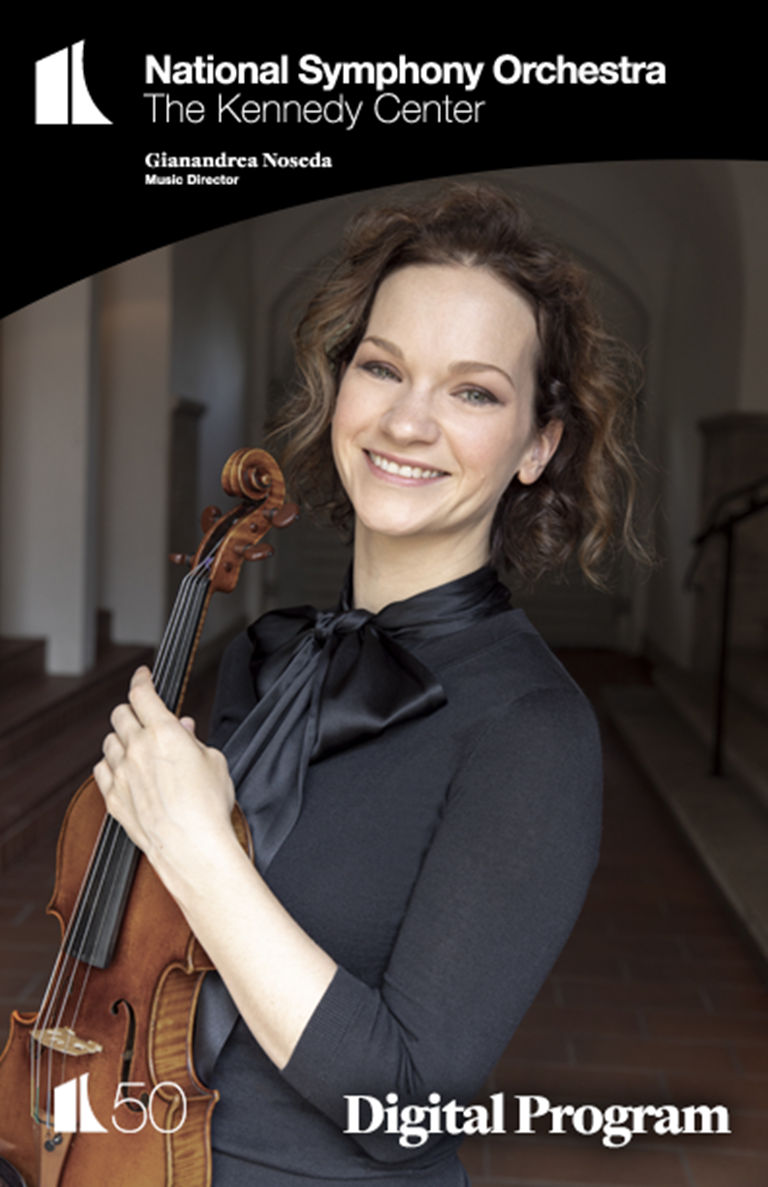 Digital Program Cover for Hilary Hahn Plays Brahms’ Violin Concerto