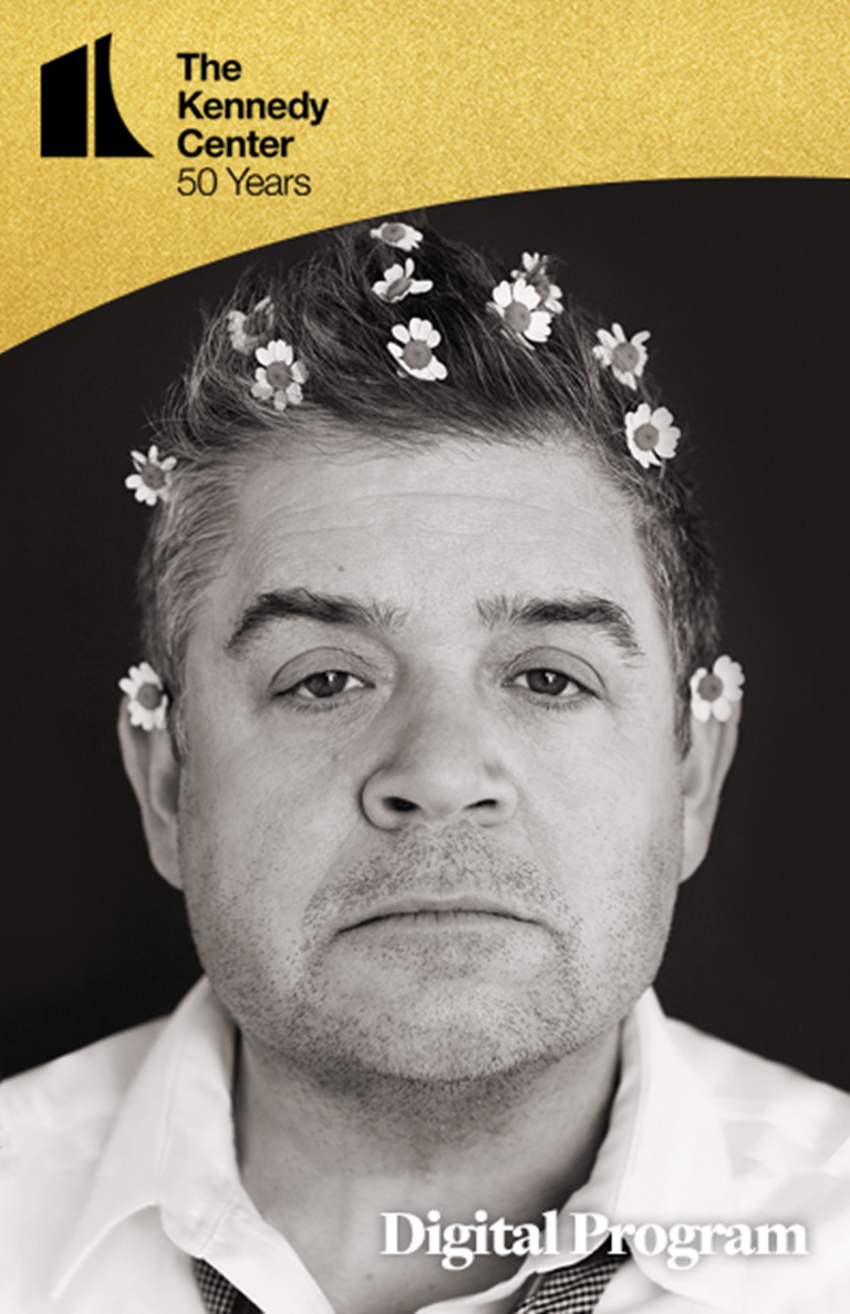 KC 50 Program cover for Patton Oswalt (With little daisies in his hair)