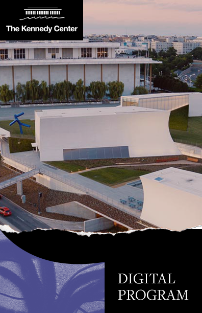 Digital Program cover showing a bird's eye view of the Kennedy Center campus