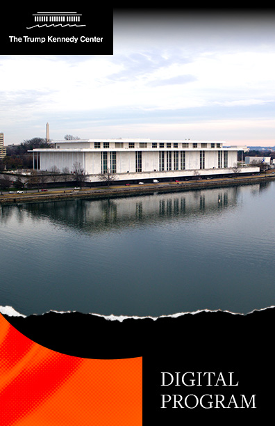 Digital Program cover showing a bird's eye view of the Kennedy Center campus