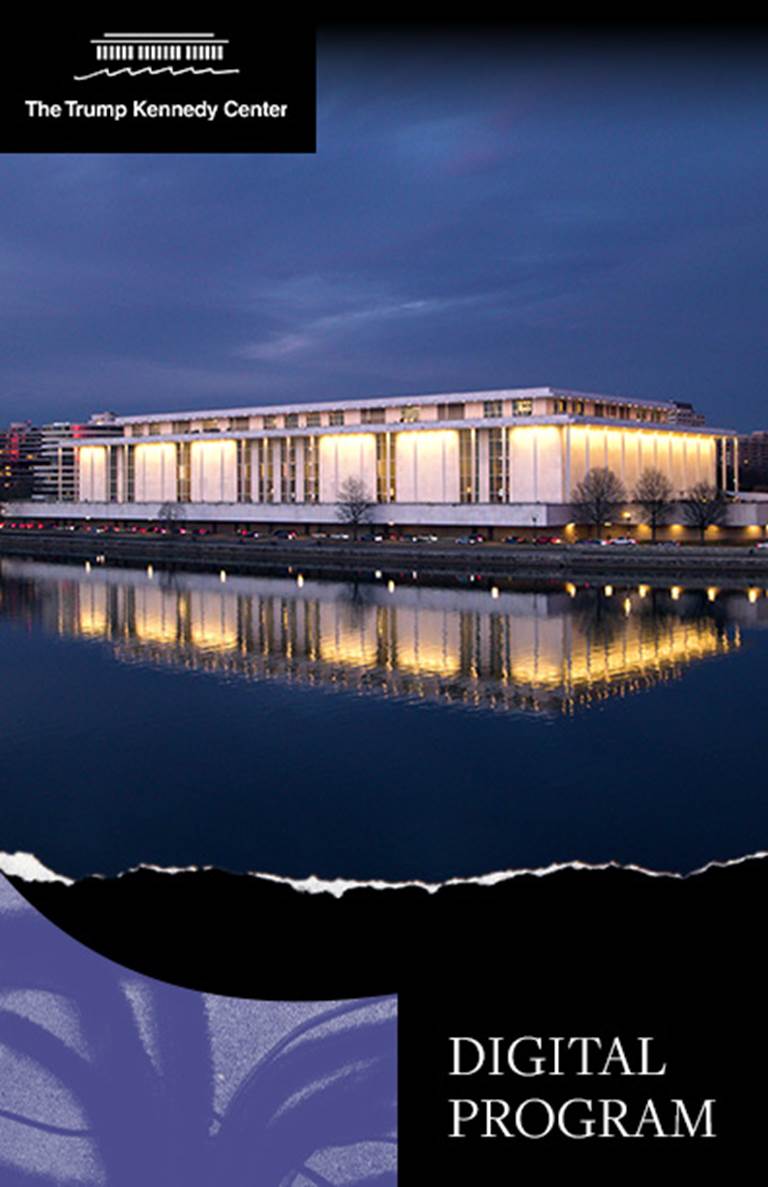 Digital Program cover showing a bird's eye view of the Kennedy Center campus