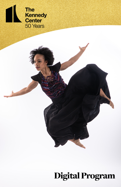 KC 50 Program for EVIDENCE, A Dance Company (women of African descent is jumping up in the air)