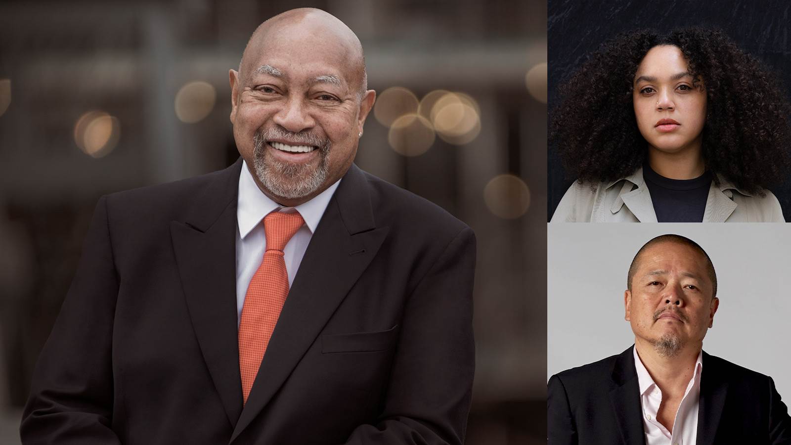 Photo composite of Kenny Baron, Kiyoshi Kitagawa, and Savannah Harris.