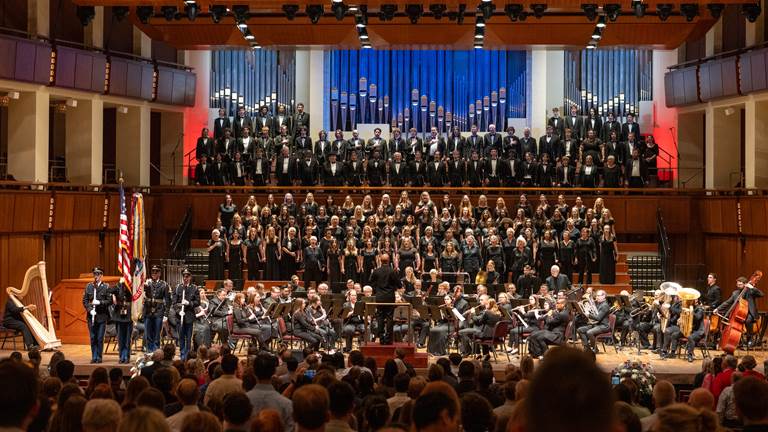 Digital Program cover showing a bird's eye view of the Kennedy Center campus