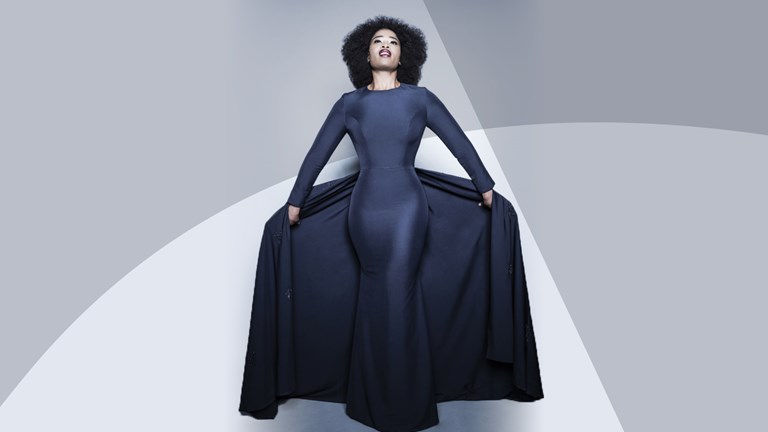 Pretty Yende in a black mermaid gown